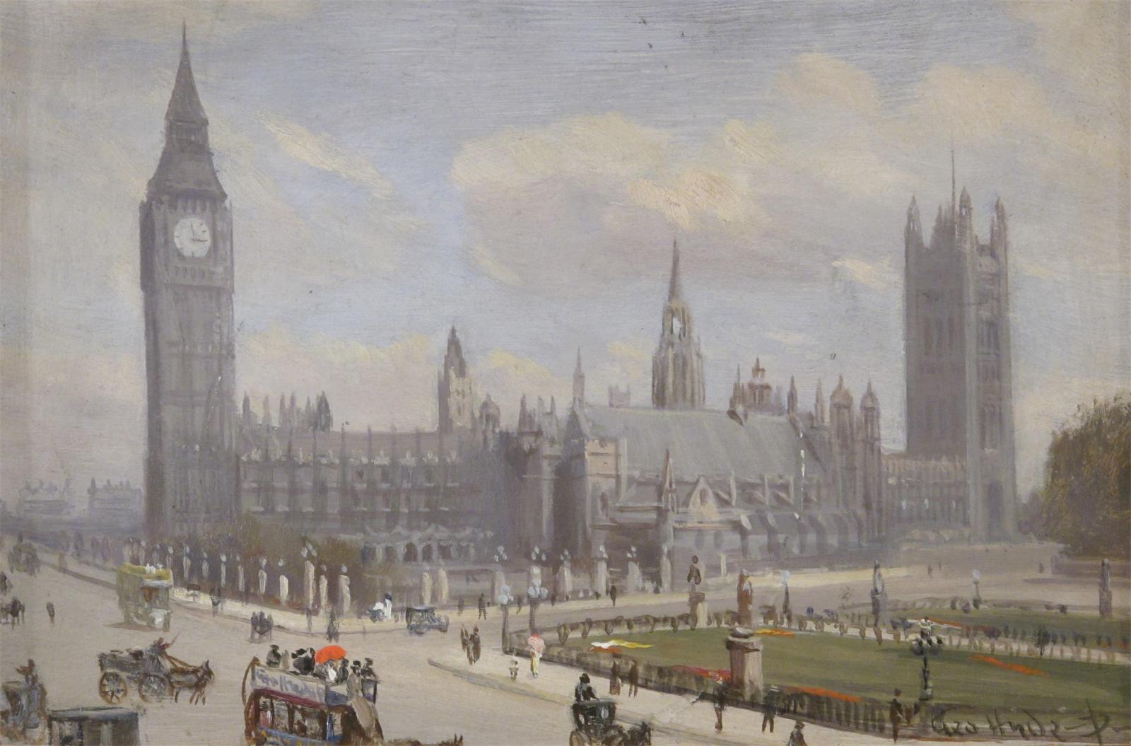 estminster Hall from Whitehall Corner by George Hyde Pownall,16x12(A3) Poster
