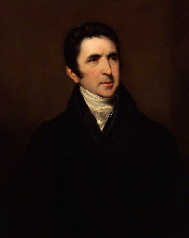 Sir John Barrow, 1st Bt, vintage artwork by Attributed to John Jackson, 12x8" (A4) Poster