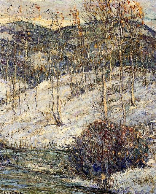 Blue Stream No. 2, vintage artwork by Ernest Lawson, 12x8" (A4) Poster