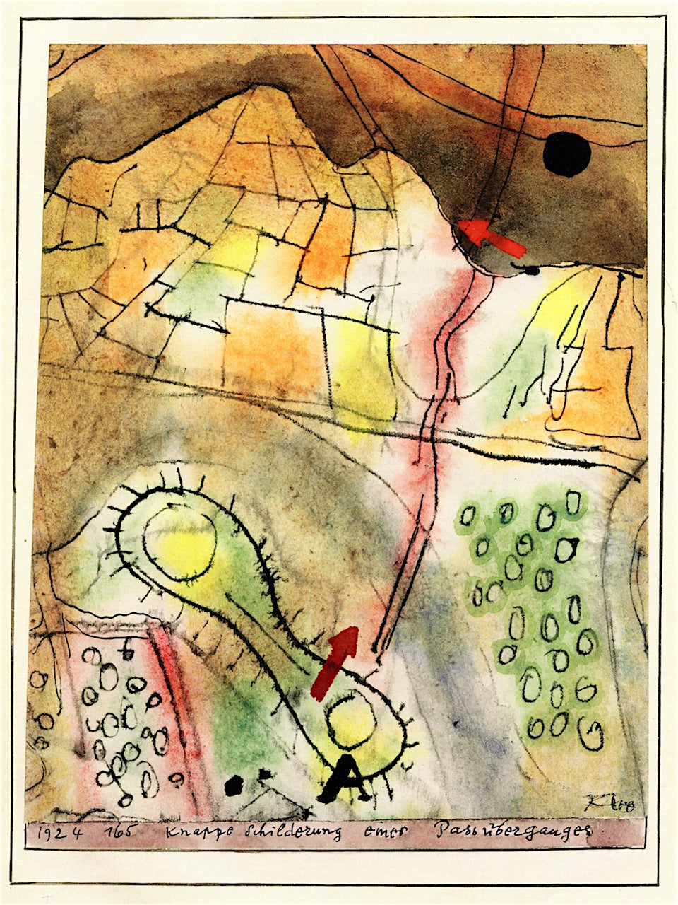 Concise Description of a Pass over the Ganges by Paul Klee,16x12(A3) Poster