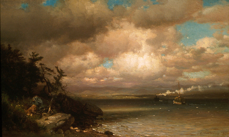 On the Hudson, vintage artwork by Arthur Parton, 12x8" (A4) Poster