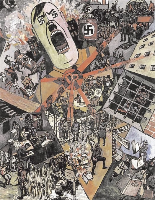 The Third Reich, vintage artwork by Johann Heinrich Vogeler, 12x8" (A4) Poster
