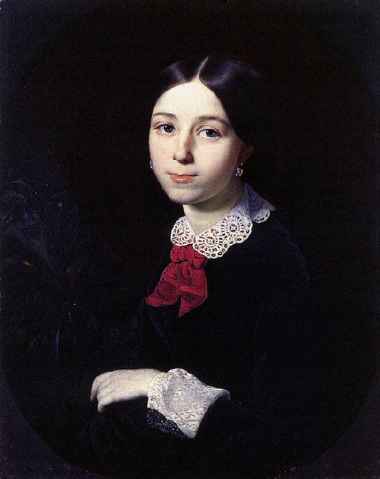 Portrait of L.A. Chertkova, vintage artwork by Yakov Kapkov, A3 (16x12") Poster Print