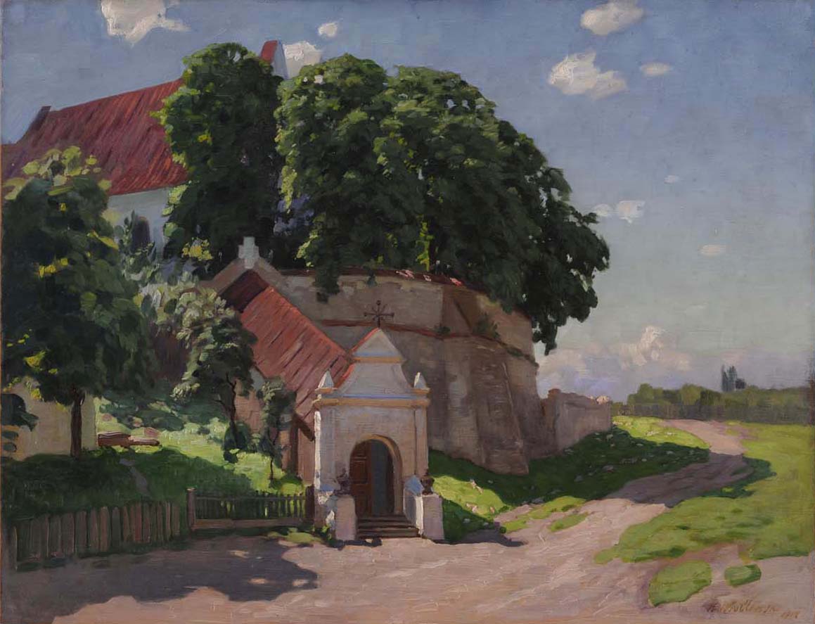 Polish Monastery on a Sunny Day by Konstantin Vroblevsky,A3(16x12")Poster