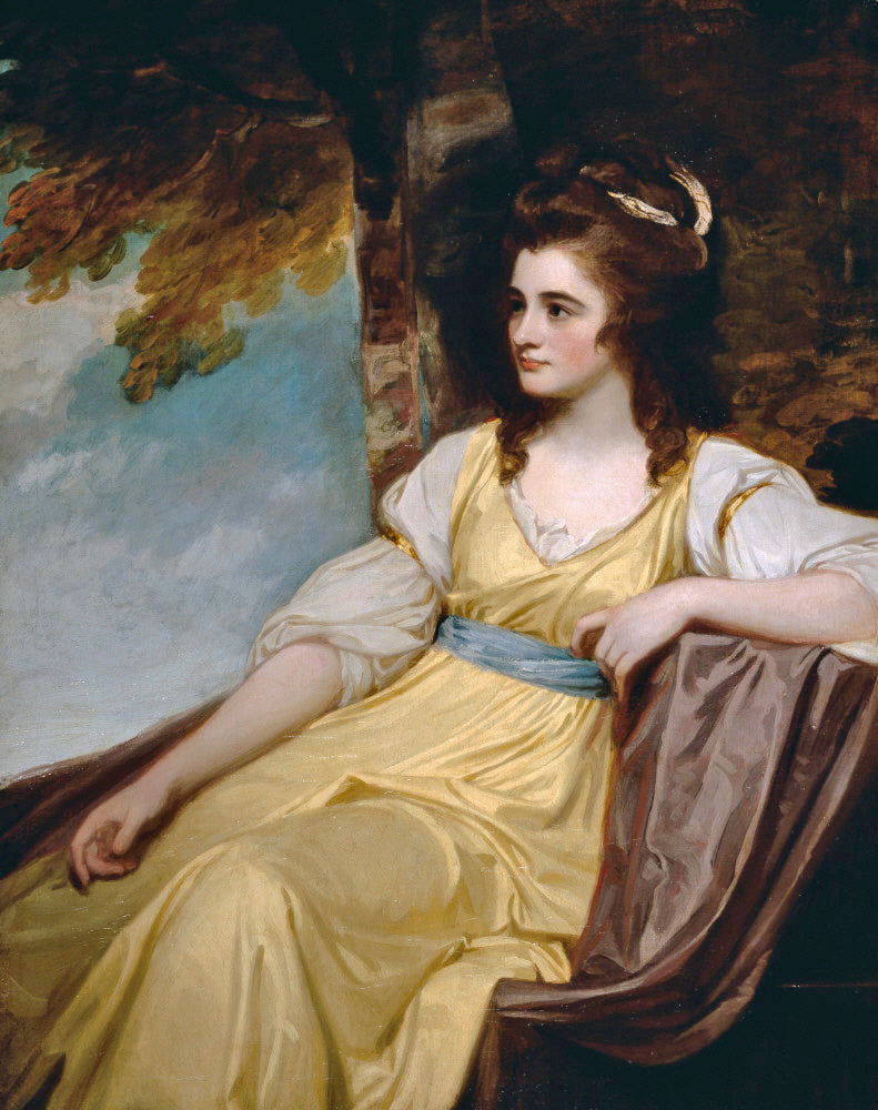 The Hon. Charlotte Clive, vintage artwork by George Romney, 12x8" (A4) Poster
