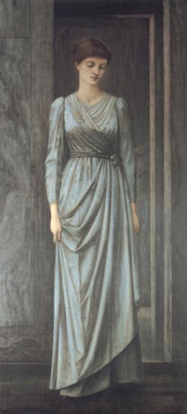Lady Windsor, vintage artwork by Sir Edward Burne-Jones, 12x8" (A4) Poster