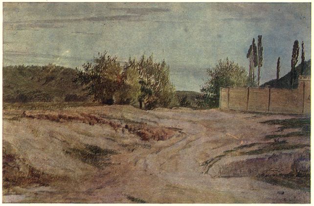 Cemetery, vintage artwork by Alexander Ivanov, A3 (16x12") Poster Print