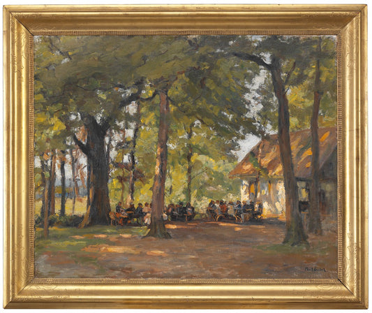 A Tavern in the Forest, vintage artwork by Paul Eduard Crodel, 12x8" (A4) Poster
