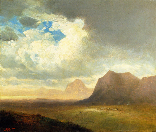 Landscape with Cliffs, vintage artwork by John Williamson, 12x8" (A4) Poster