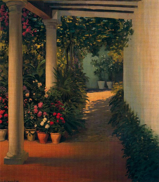 Patio by Adolfo Lozano Sidro,16x12(A3) Poster