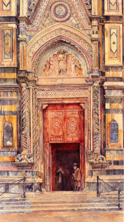 Duomo, Florence, vintage artwork by Henry Roderick Newman, 12x8" (A4) Poster