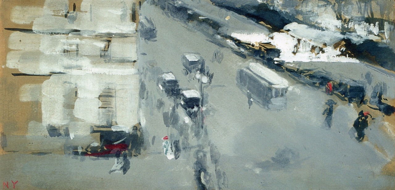 59th Street, New York by Joaquin Sorolla y Bastida,A3(16x12")Poster