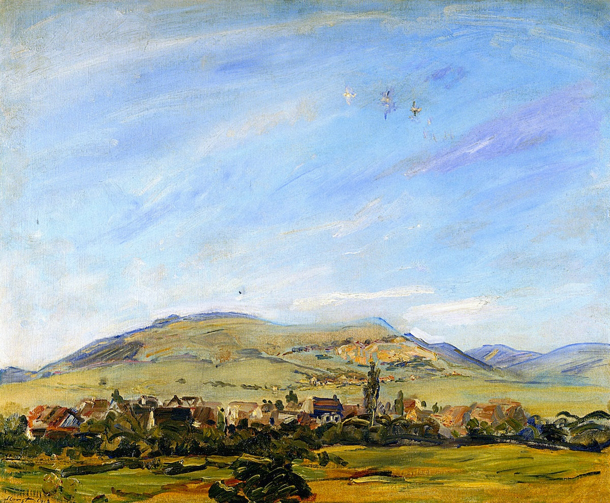 View from Godramstein toward Frankweiler by Max Slevogt,A3(16x12")Poster
