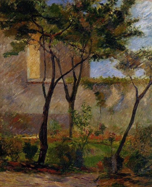 Corner of the Garden, rue Carcel, vintage artwork by Paul Gauguin, 12x8" (A4) Poster