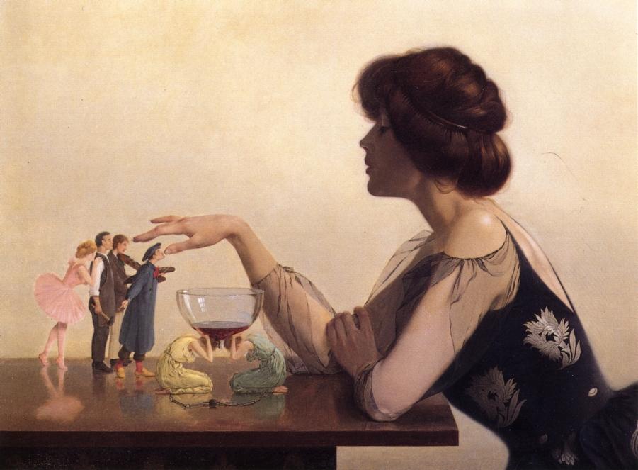 The Dregs, vintage artwork by Harry Wilson Watrous, 12x8" (A4) Poster