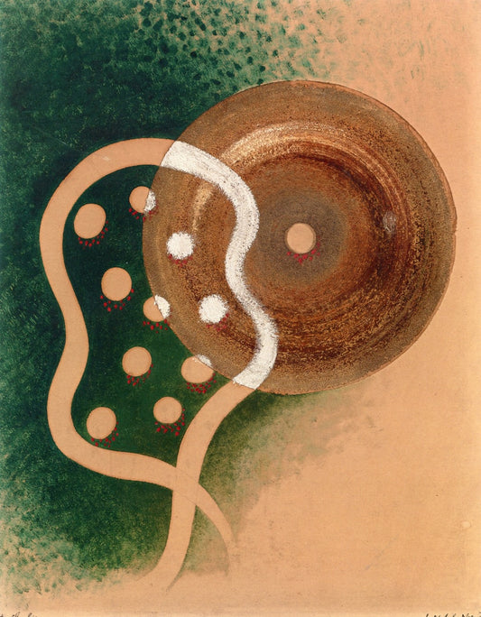 Light Forms, vintage artwork by László Moholy-Nagy, 12x8" (A4) Poster