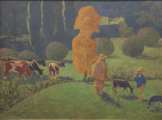 The Corydon shepherd, vintage artwork by Paul Serusier, 12x8" (A4) Poster