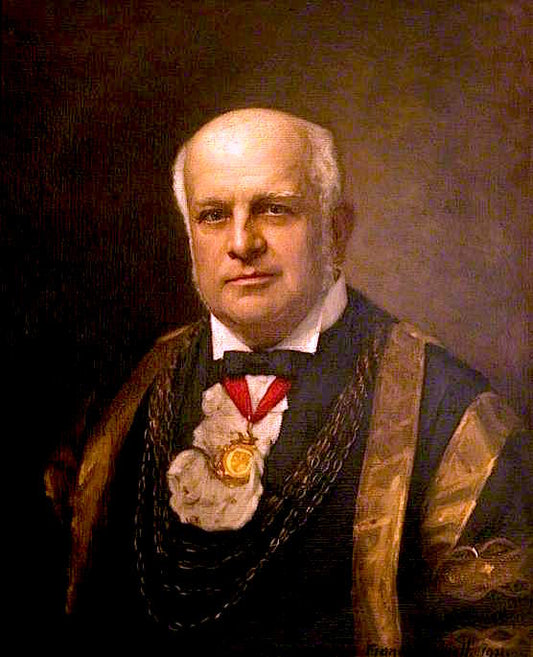 Alderman Henry Goody, JP, Mayor of Colchester, vintage artwork by Frank Robinson Daniell, 12x8" (A4) Poster