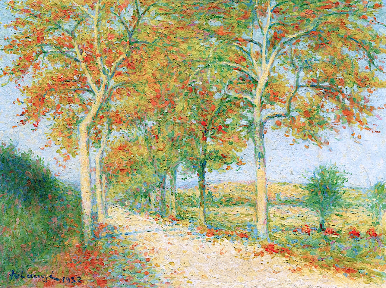 The Chailhau Road by Achille Lauge,A3(16x12")Poster