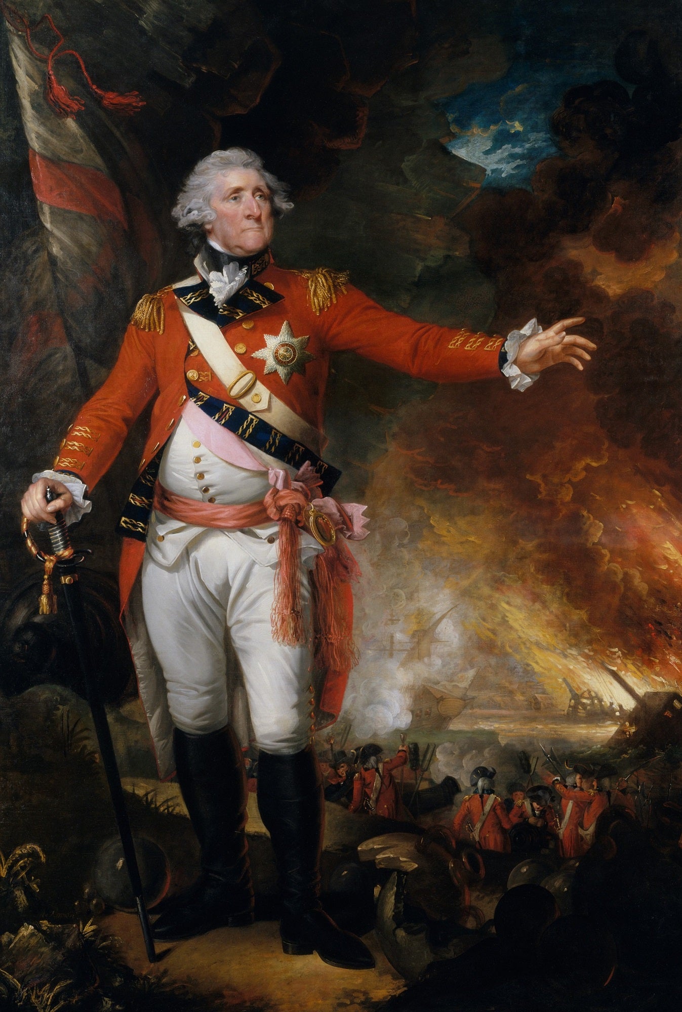 General George Eliott, vintage artwork by Mather Brown, 12x8" (A4) Poster