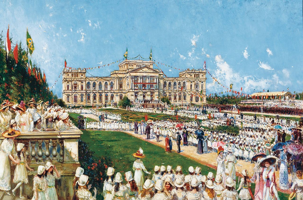 School Festival at Ipiranga by Augustin Salinas y Teruel,A3(16x12")Poster