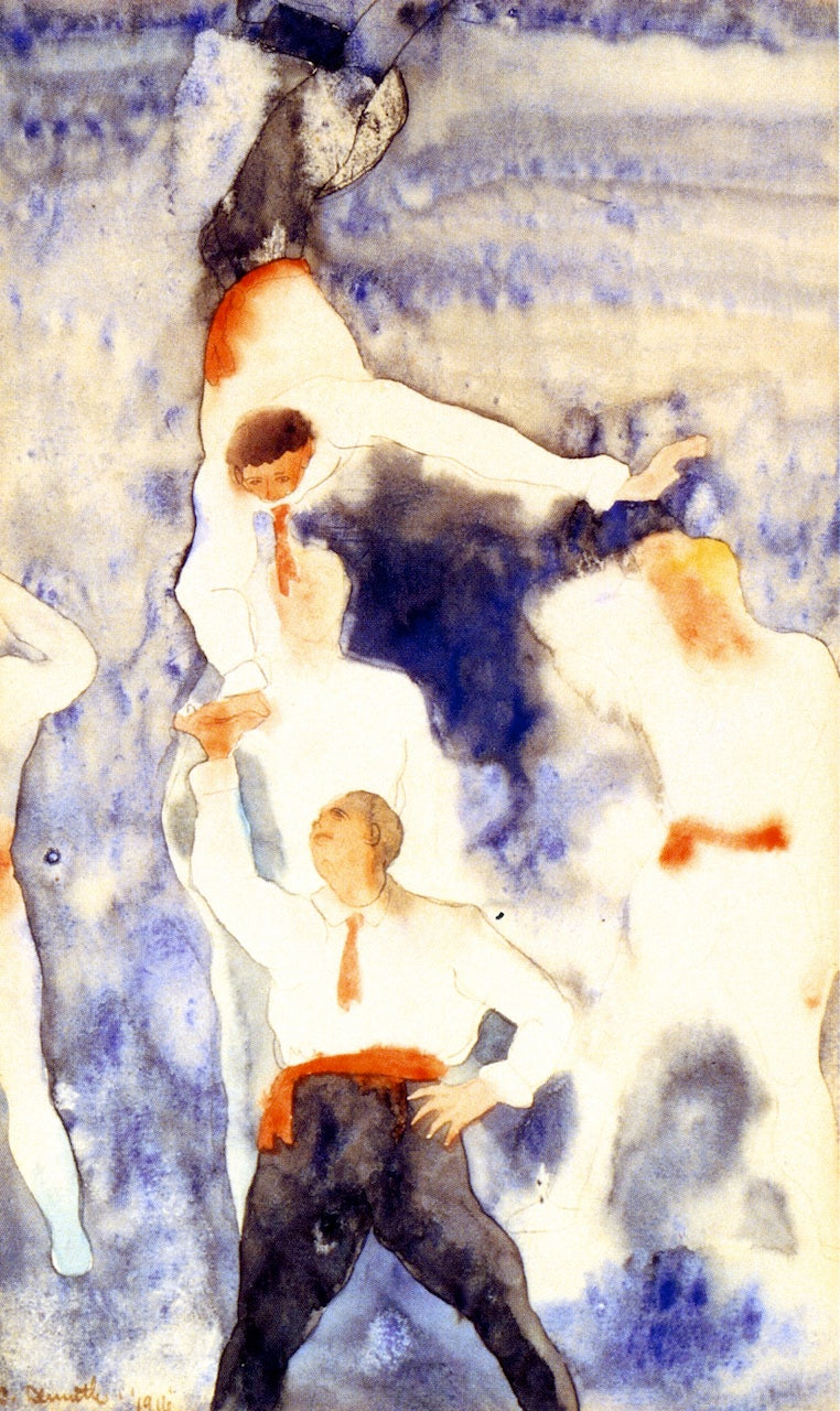 Acrobats - Balancing Act by Charles Demuth,16x12(A3) Poster