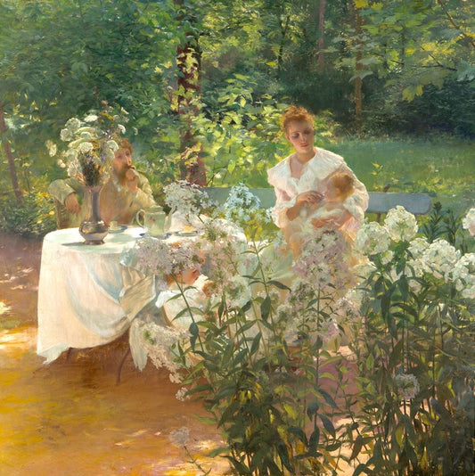 Les Phlox, vintage artwork by Gaston La Touche, 12x8" (A4) Poster