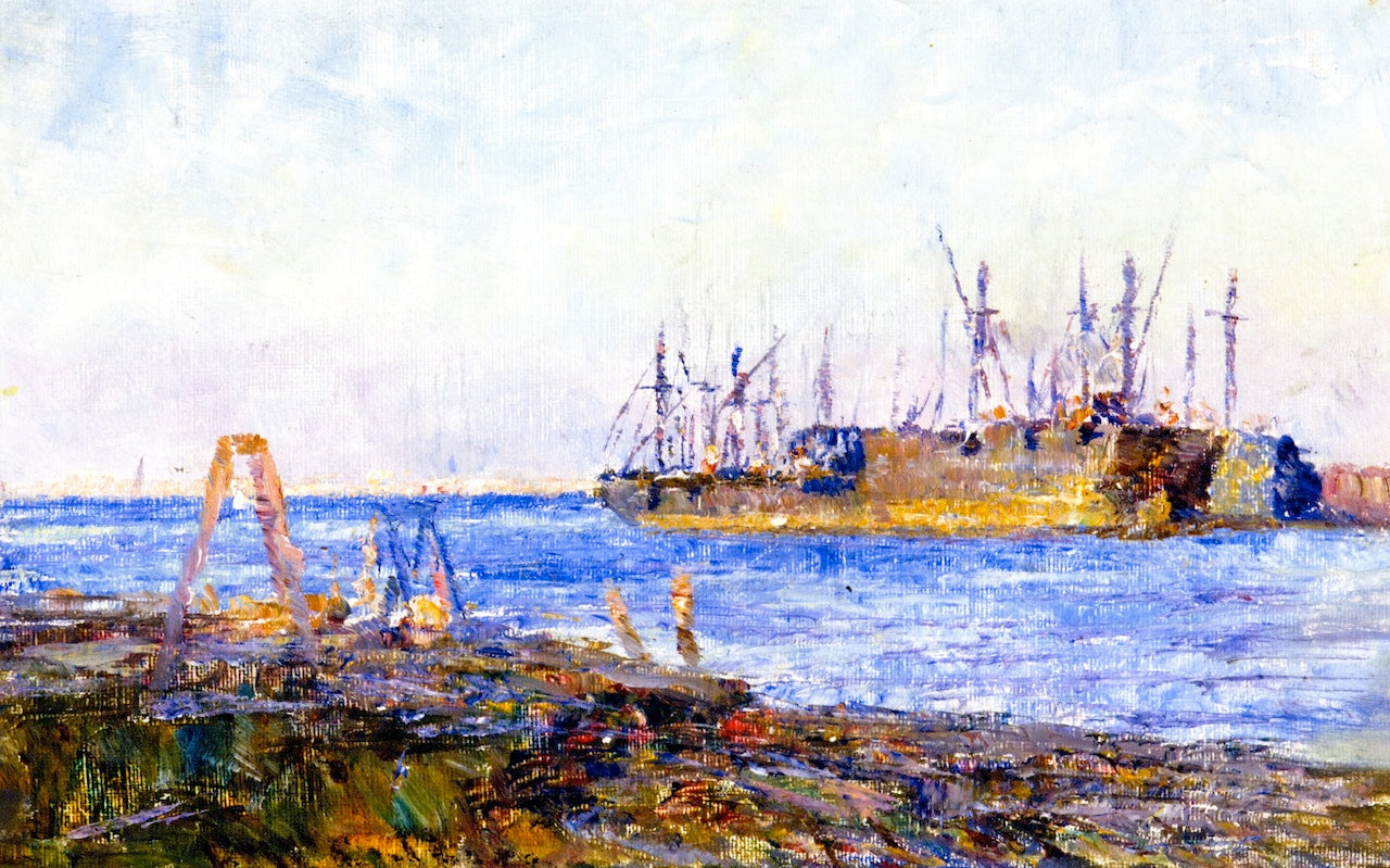 Ships, Williamstown by Frederick McCubbin,A3(16x12")Poster