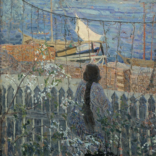 Girl and Sail by Alexander Savinov,16x12(A3) Poster
