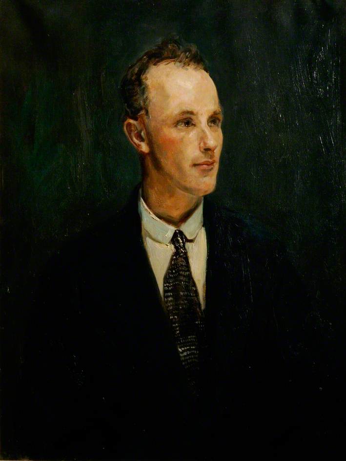 Harry George Hawker, vintage artwork by Ambrose McEvoy, 12x8" (A4) Poster