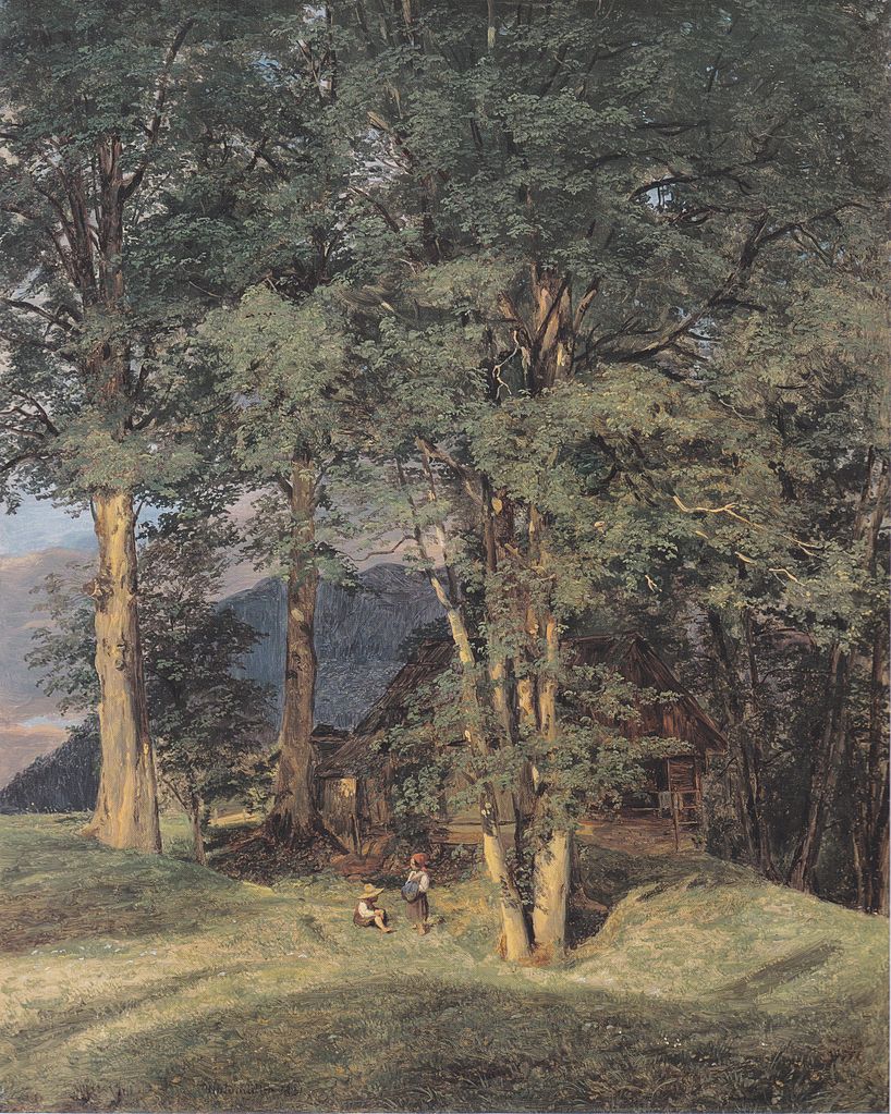 Maple Trees near Ischl, vintage artwork by Ferdinand Georg Waldmüller, A3 (16x12") Poster Print