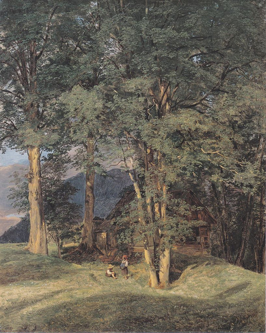Maple Trees near Ischl, vintage artwork by Ferdinand Georg Waldmüller, A3 (16x12") Poster Print