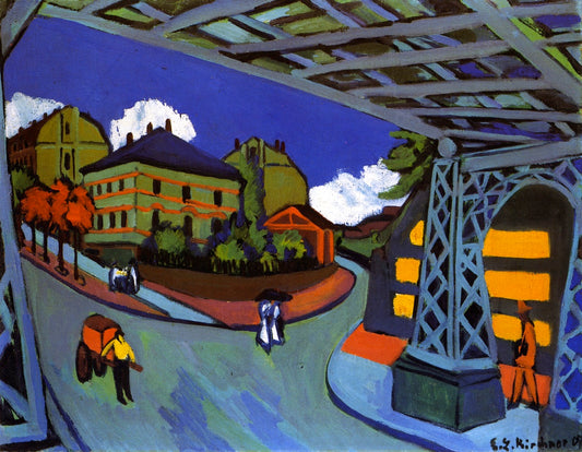 r Straße in Dressen-Friedrichstadt by Ernst Ludwig Kirchner,16x12(A3) Poster
