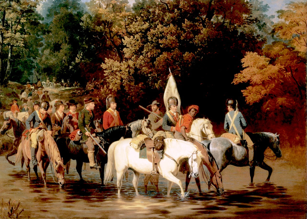 Marion and His Men, vintage artwork by William Tylee Ranney, A3 (16x12") Poster Print