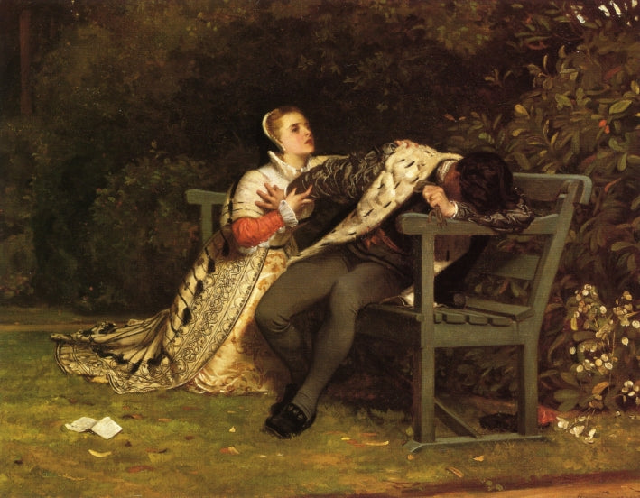 Measure for Measure, vintage artwork by Philip Hermogenes Calderon, 12x8" (A4) Poster