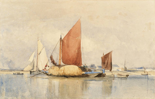 The Hay Barge, vintage artwork by George Paul Chambers, Sr., A3 (16x12") Poster Print