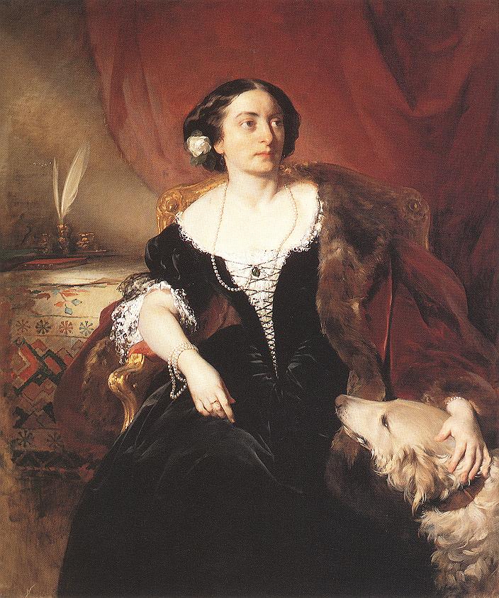 Countess Nákó, vintage artwork by Friedrich von Amerling, A3 (16x12") Poster Print