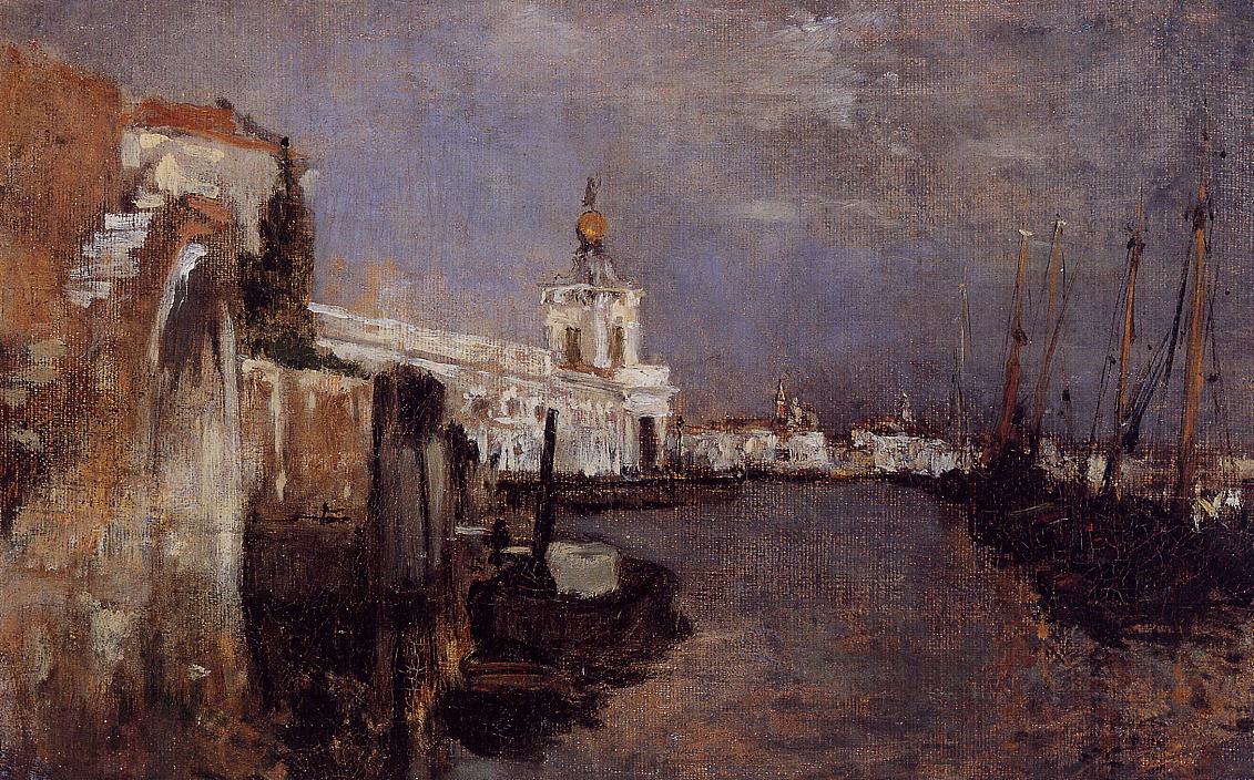 Canal, Venice by John Twachtman,A3(16x12")Poster