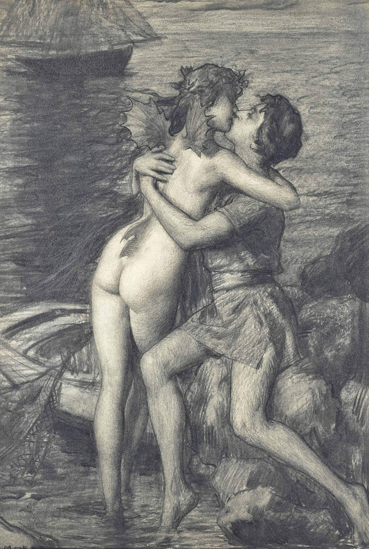 The Dream of the Fisherman by Hermann Moest,A3(16x12")Poster