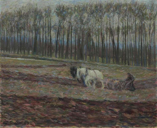 Tiller of the Soil, vintage artwork by Theodore Earl Butler, 12x8" (A4) Poster