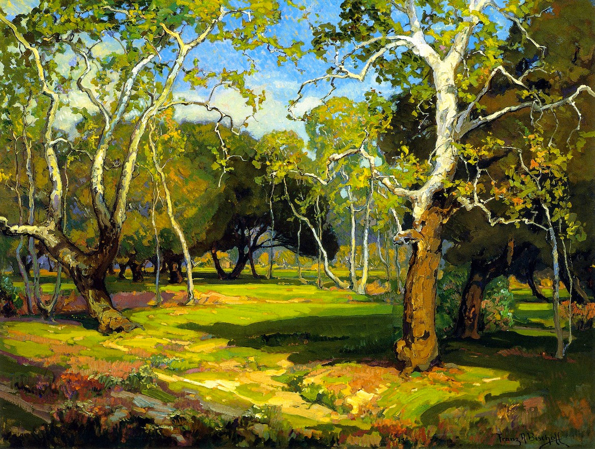 Amidst the Cool and Silence, vintage artwork by Franz Bischoff, 12x8" (A4) Poster