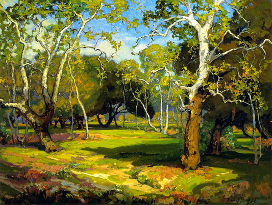 Amidst the Cool and Silence, vintage artwork by Franz Bischoff, 12x8" (A4) Poster