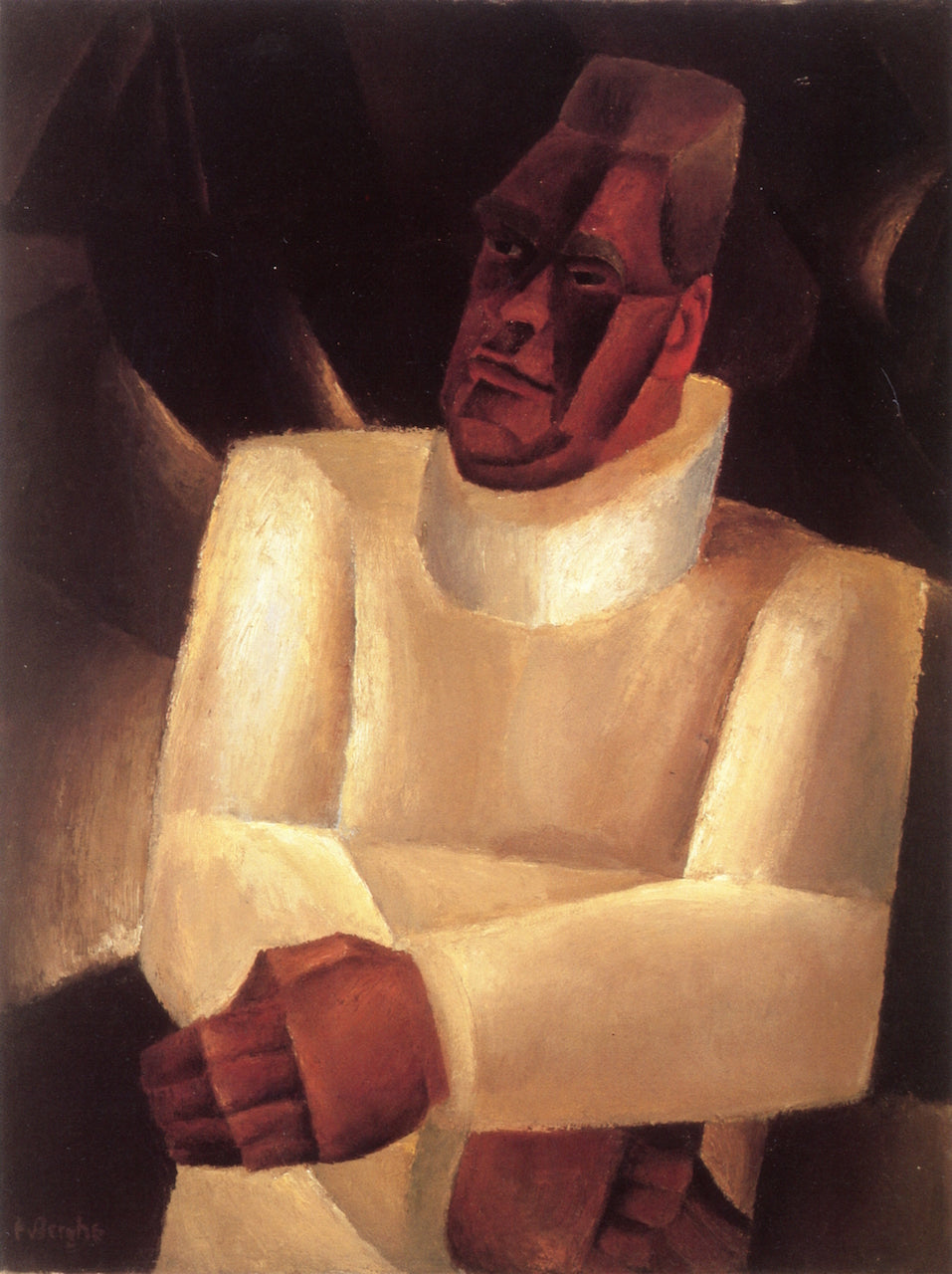 Portret van Permeke by Frits Van den Berghe,16x12(A3) Poster