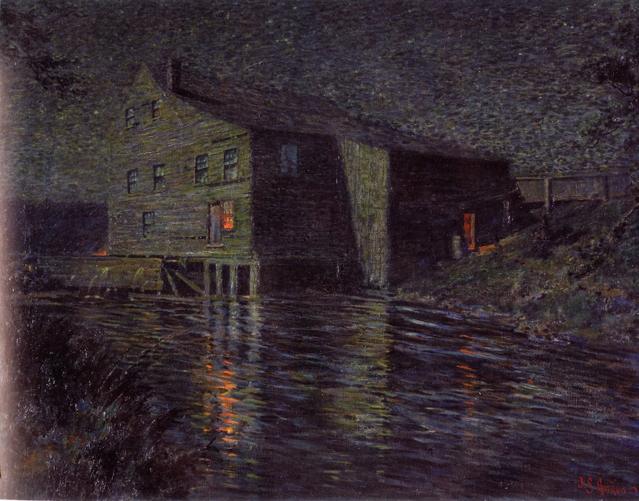 Old Kirby Mill by John Sloan Gordon,A3(16x12")Poster