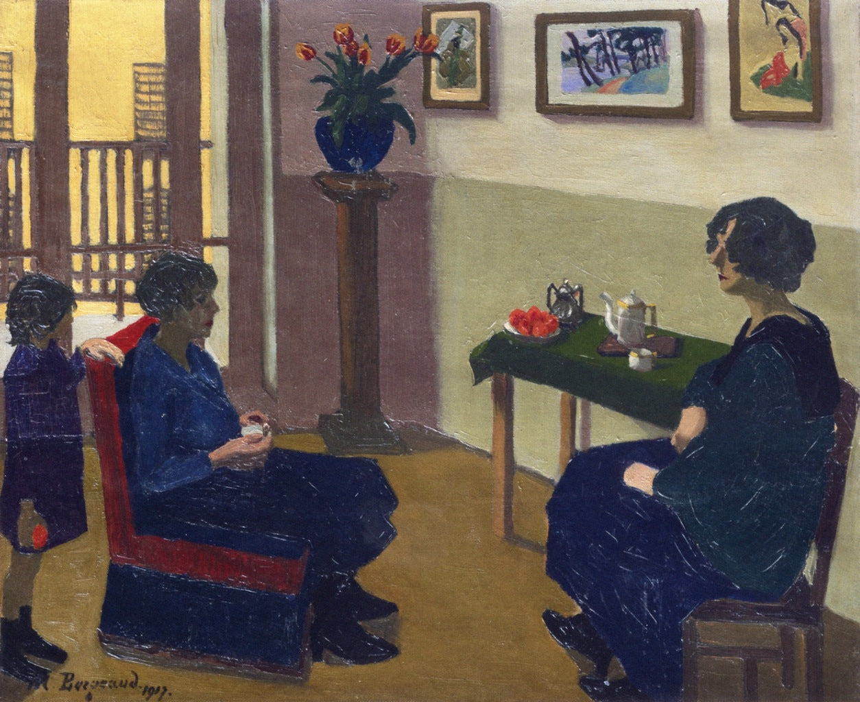 The Tea Cup by Marius Borgeaud,A3(16x12")Poster
