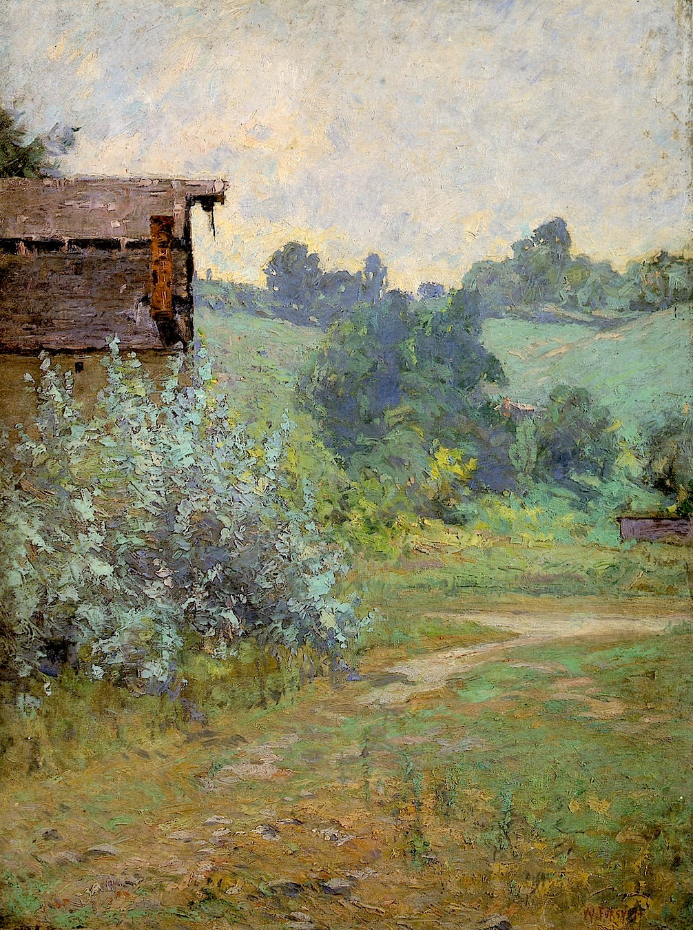 The Grist Mill, vintage artwork by William Forsyth, 12x8" (A4) Poster