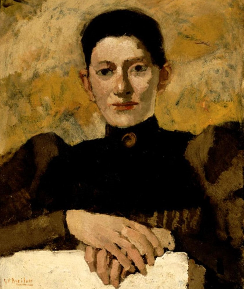 Portrait of Sara de Swart by George Hendrik Breitner,A3(16x12")Poster