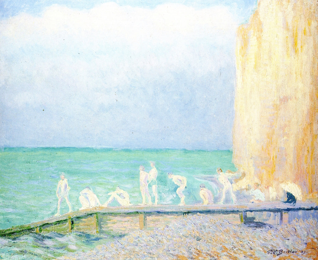 Bathers, Veules-les-Roses by Theodore Earl Butler,A3(16x12")Poster