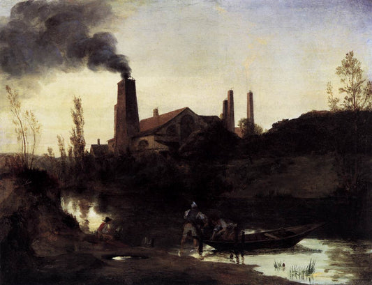 Rolling Mill, vintage artwork by Carl Blechen, A3 (16x12") Poster Print