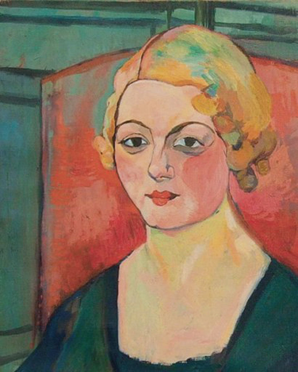 Geneviève Camax-Zoegger, vintage artwork by Suzanne Valadon, 12x8" (A4) Poster